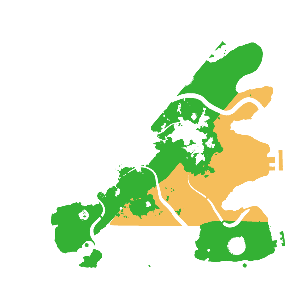 Biome Rust Map: Procedural Map, Size: 3000, Seed: 1361618427