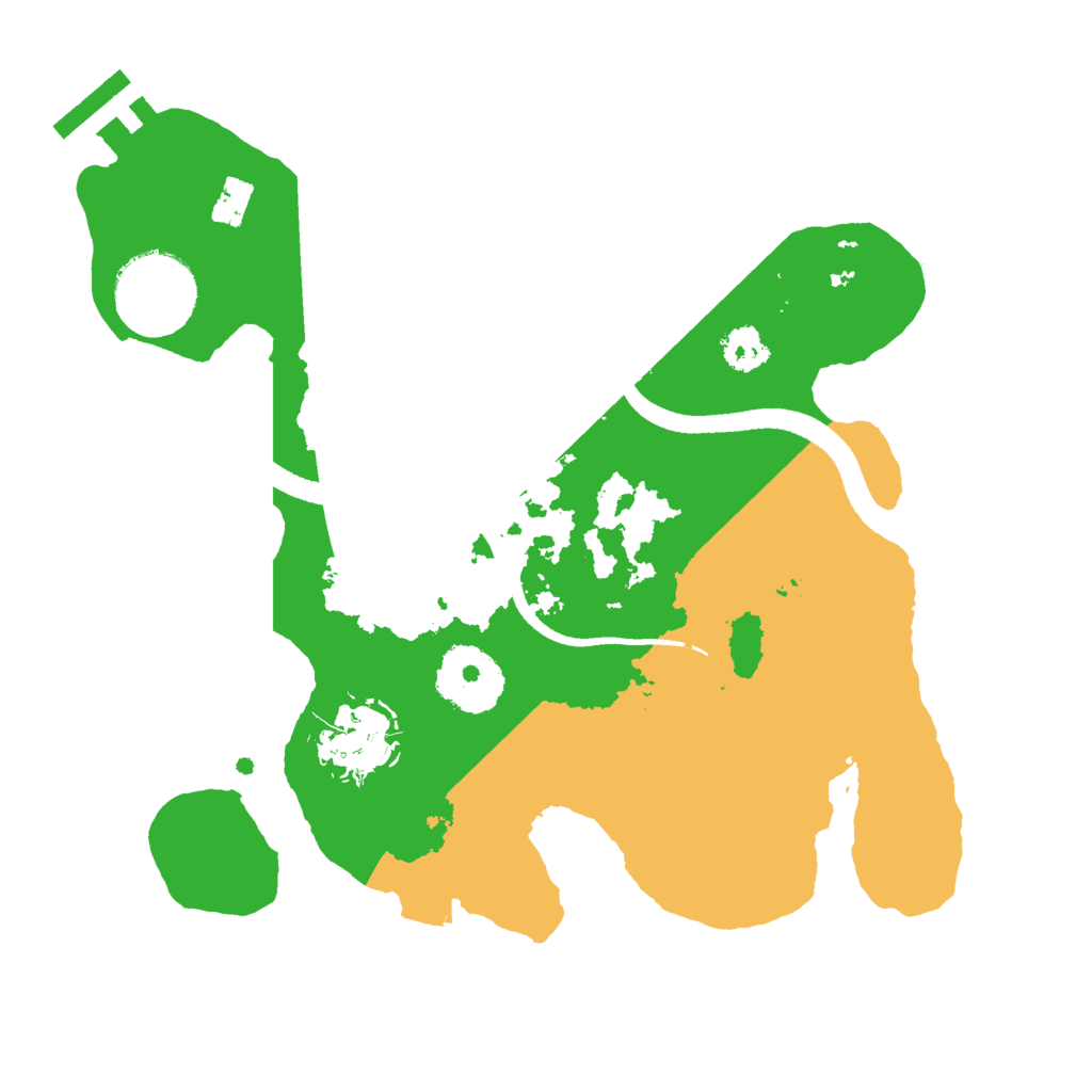 Biome Rust Map: Procedural Map, Size: 2500, Seed: 200103472