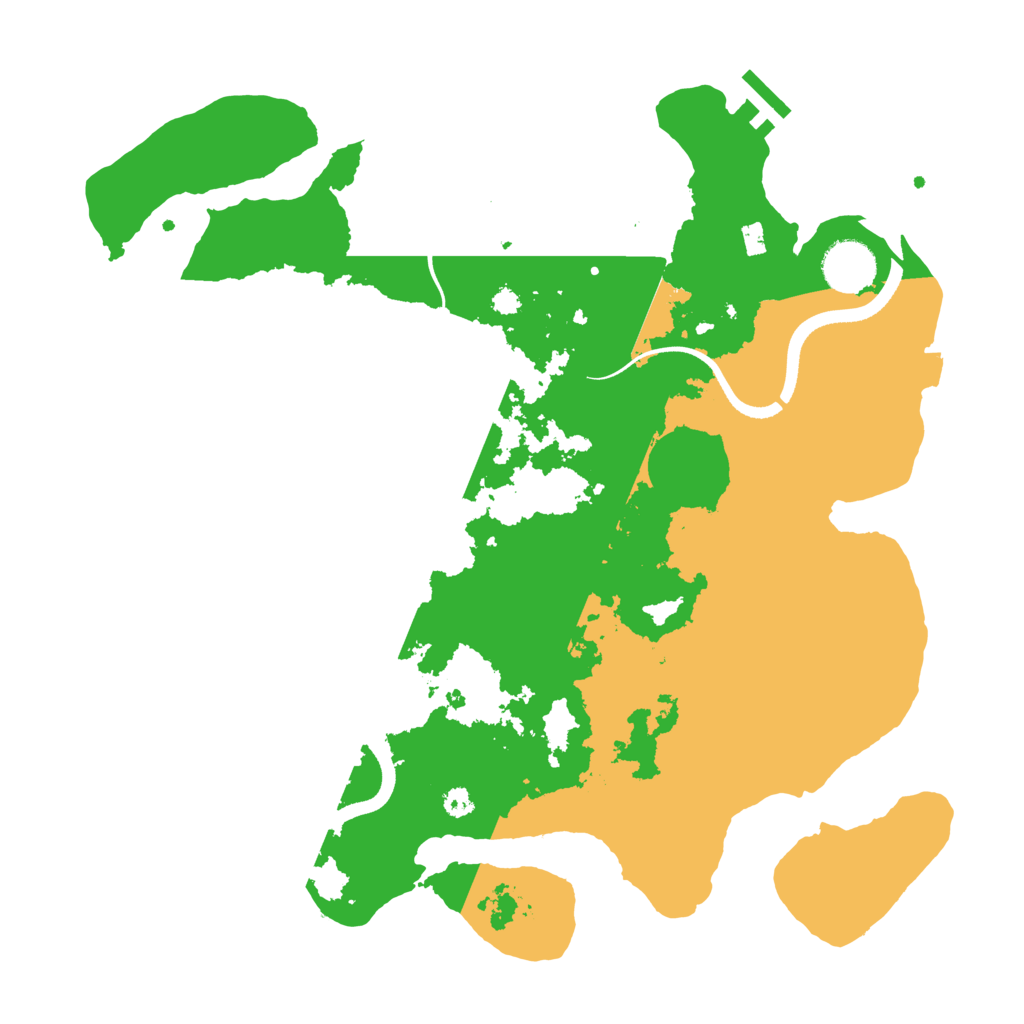 Biome Rust Map: Procedural Map, Size: 3500, Seed: 267522898