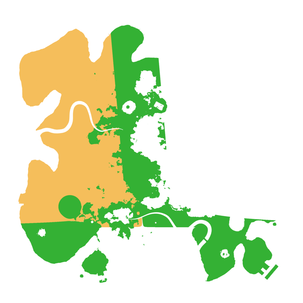 Biome Rust Map: Procedural Map, Size: 3499, Seed: 10000000