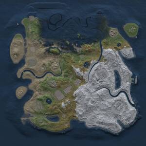 Thumbnail Rust Map: Procedural Map, Size: 3750, Seed: 1012026, 15 Monuments