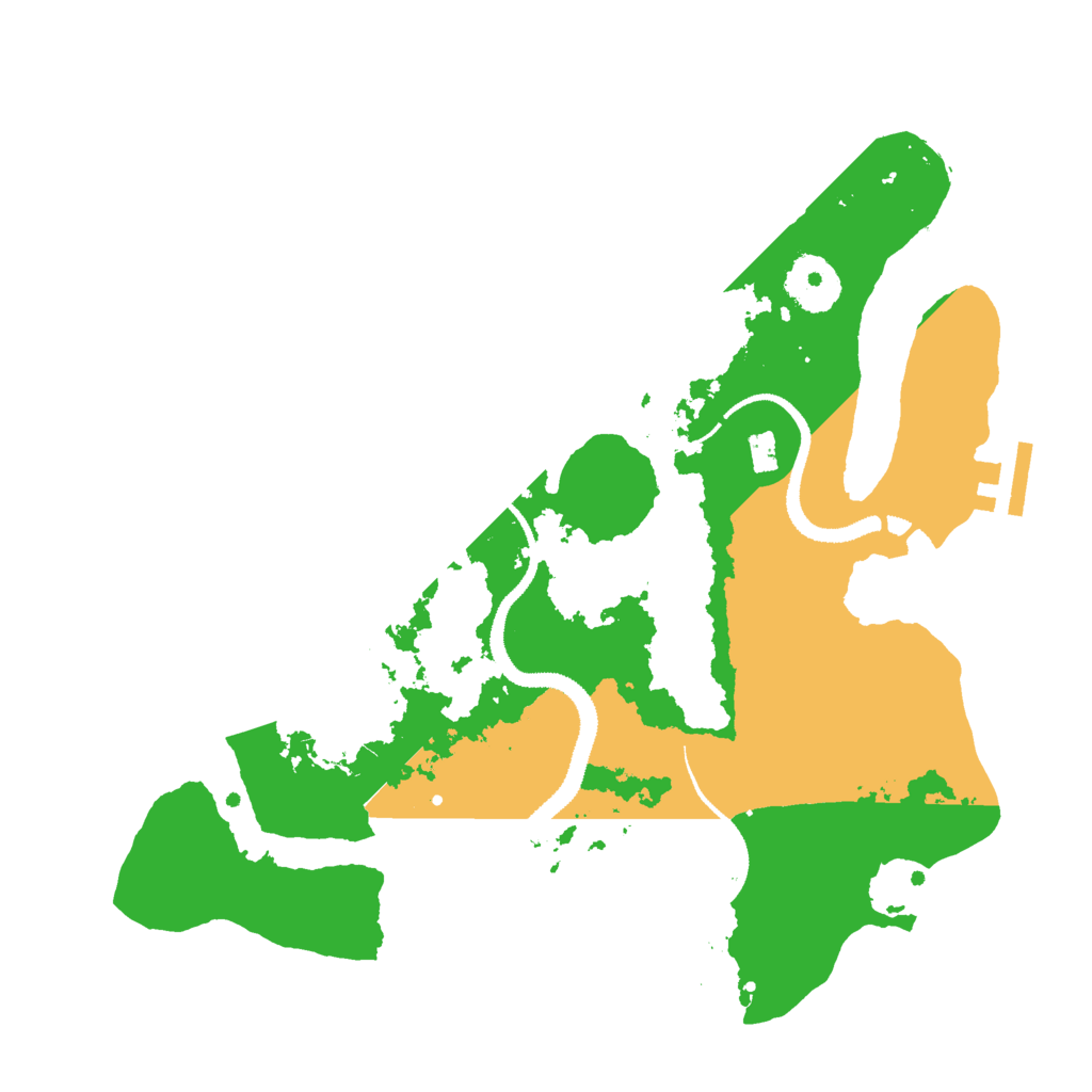 Biome Rust Map: Procedural Map, Size: 3000, Seed: 67325505