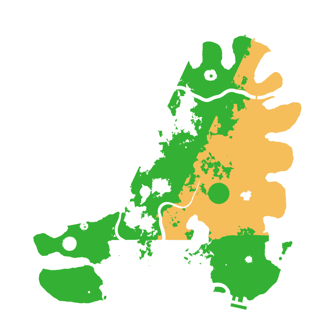 Biome Rust Map: Procedural Map, Size: 4000, Seed: 7168