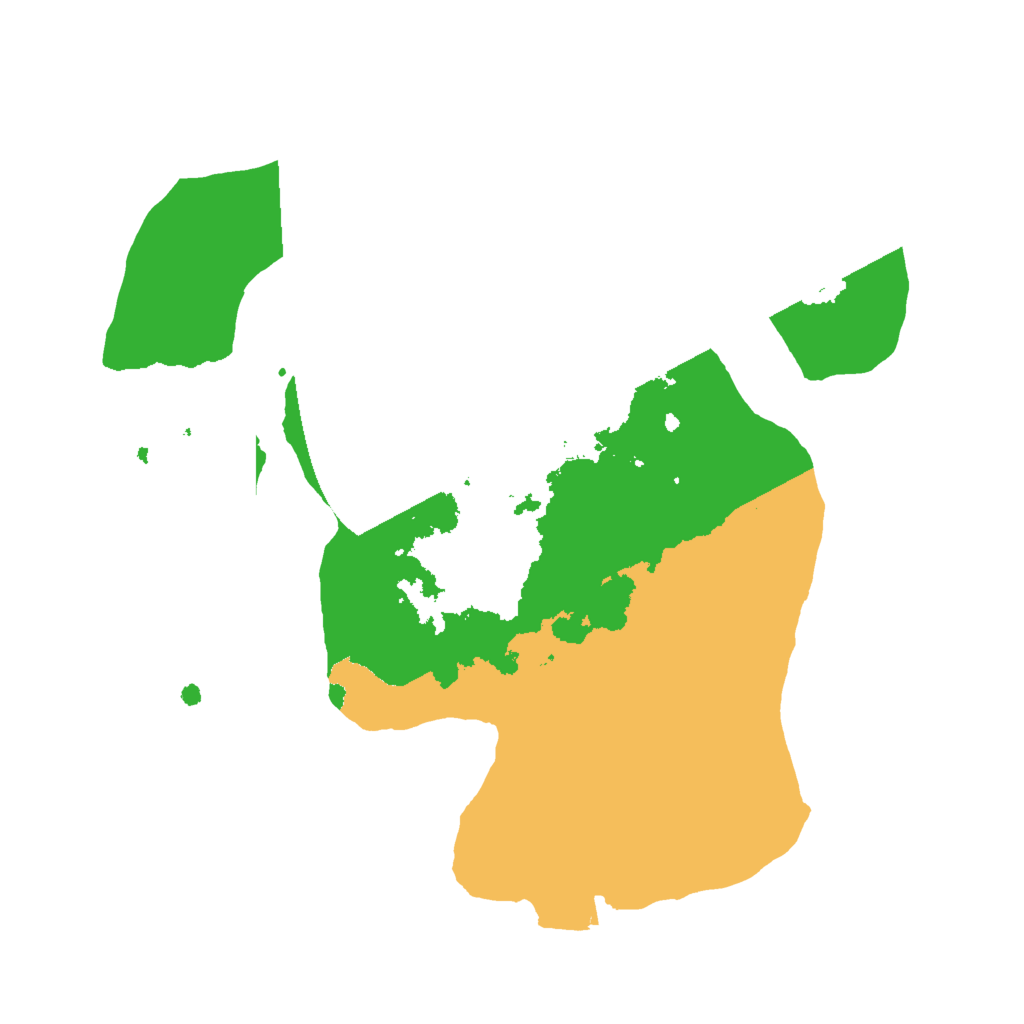 Biome Rust Map: Procedural Map, Size: 2000, Seed: 112117275