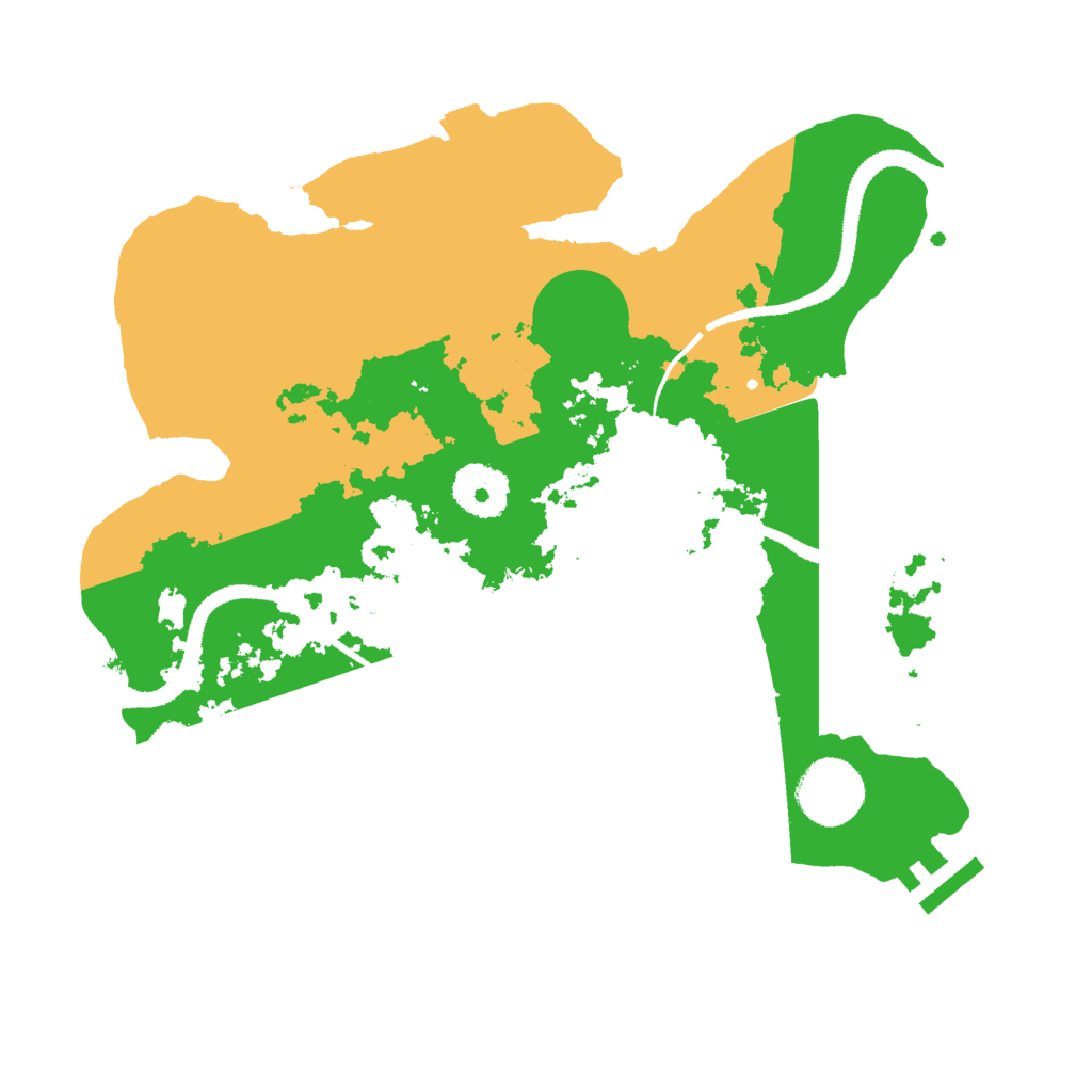 Biome Rust Map: Procedural Map, Size: 3000, Seed: 500000001