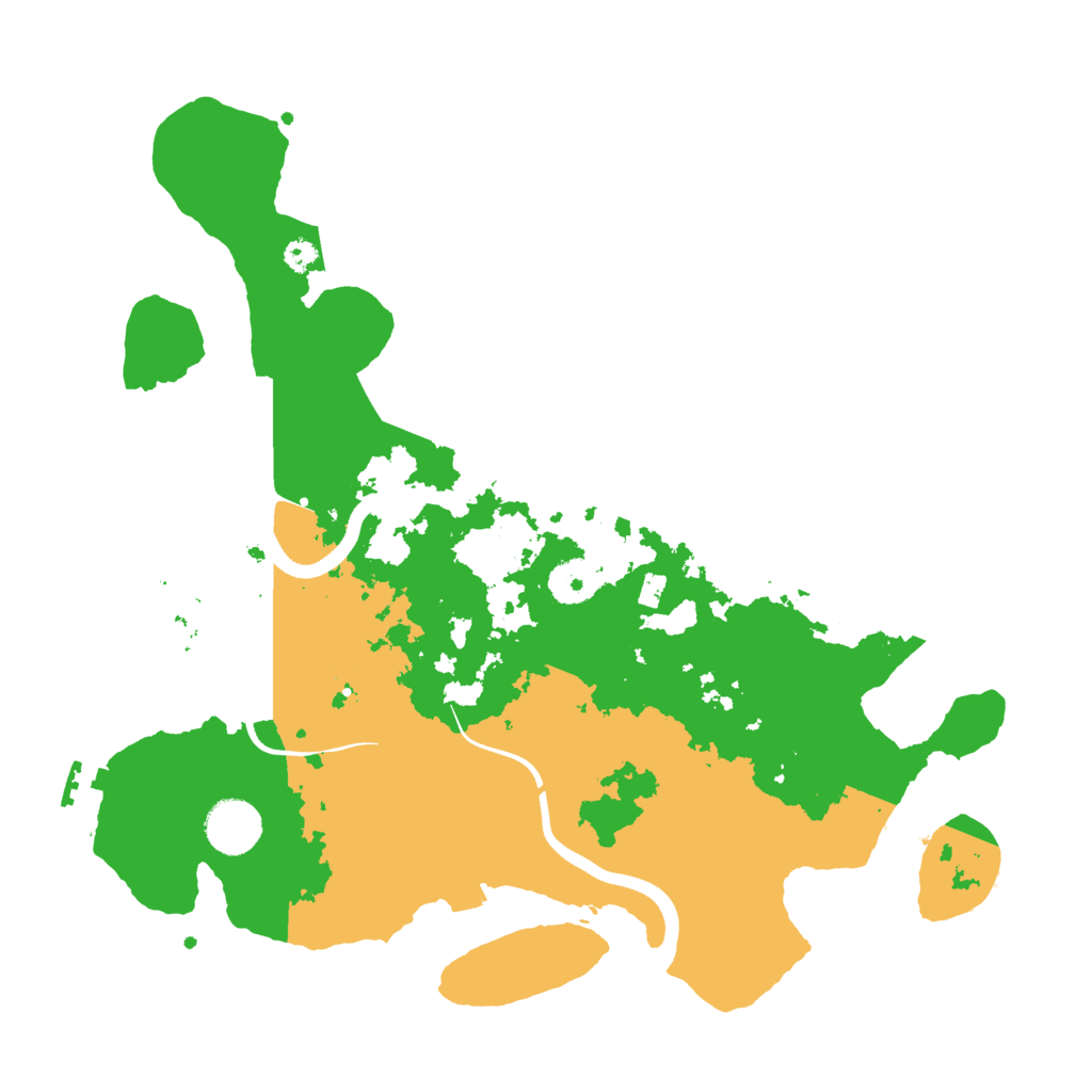 Biome Rust Map: Procedural Map, Size: 3500, Seed: 3412355