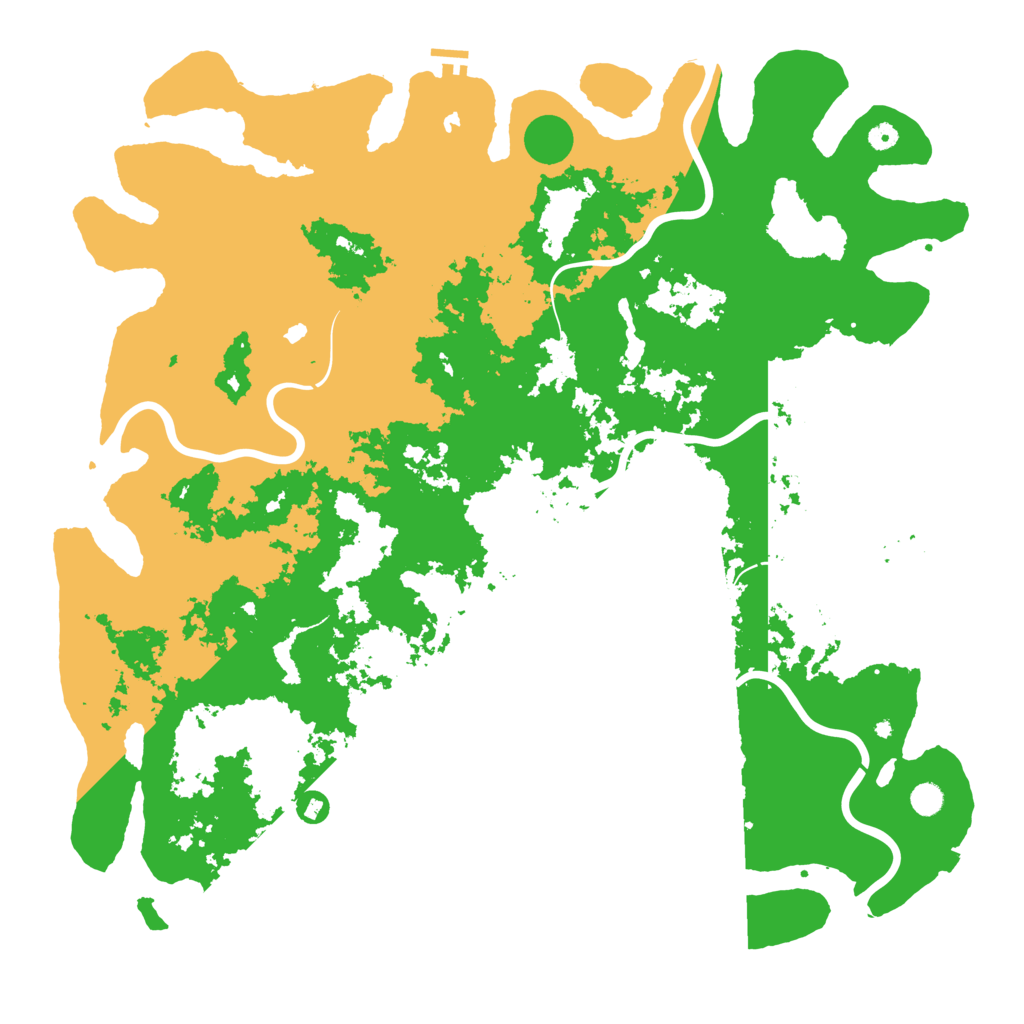 Biome Rust Map: Procedural Map, Size: 5500, Seed: 2099416778