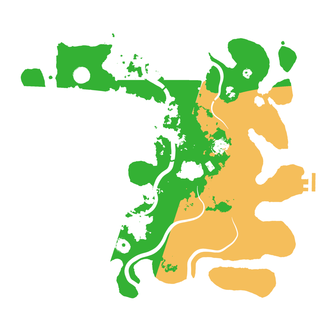 Biome Rust Map: Procedural Map, Size: 3500, Seed: 641417818