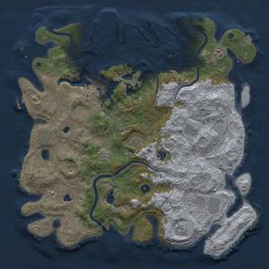 Thumbnail Rust Map: Procedural Map, Size: 4500, Seed: 941905672, 17 Monuments