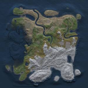 Thumbnail Rust Map: Procedural Map, Size: 3500, Seed: 701629196, 13 Monuments