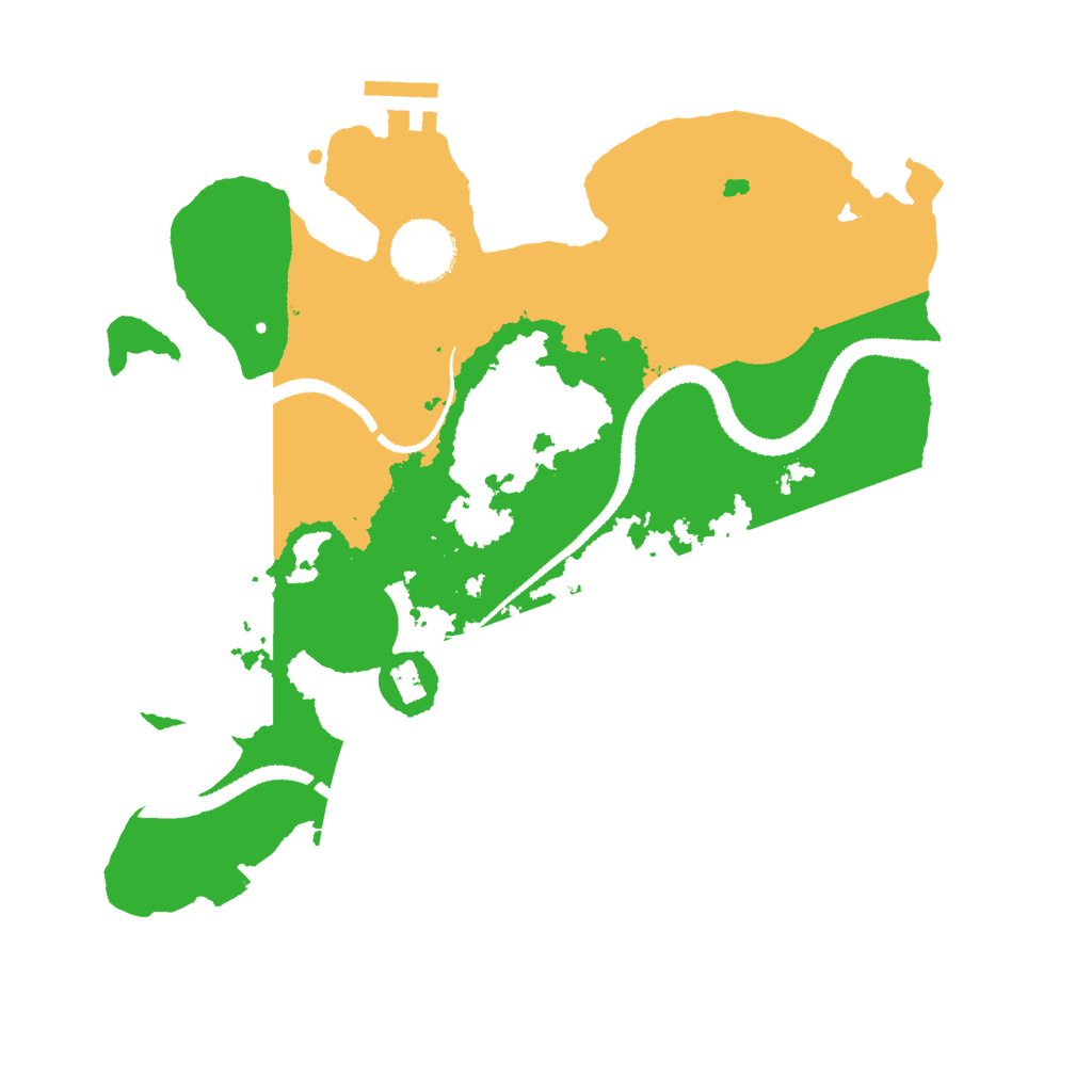 Biome Rust Map: Procedural Map, Size: 3000, Seed: 316423