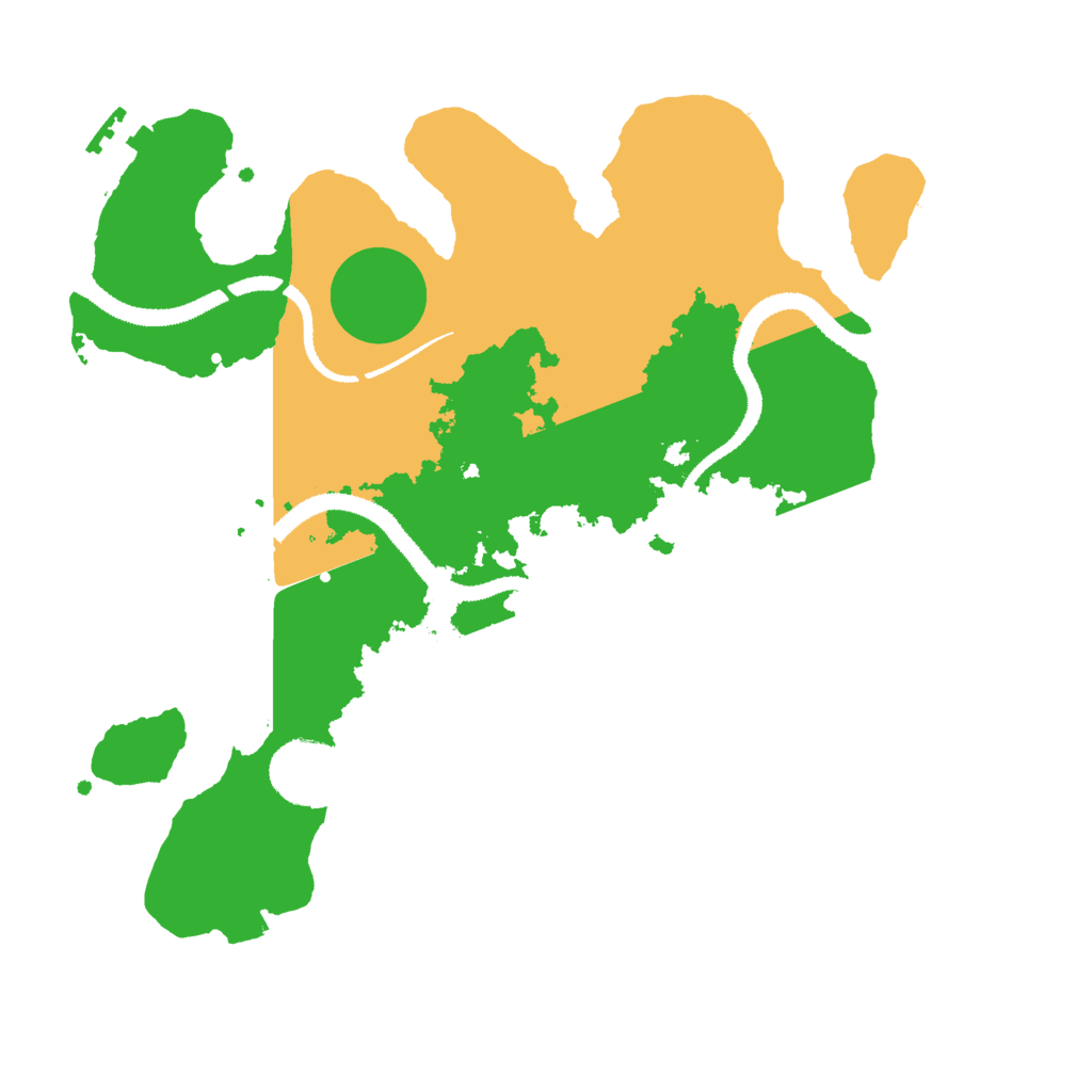 Biome Rust Map: Procedural Map, Size: 3000, Seed: 306205426