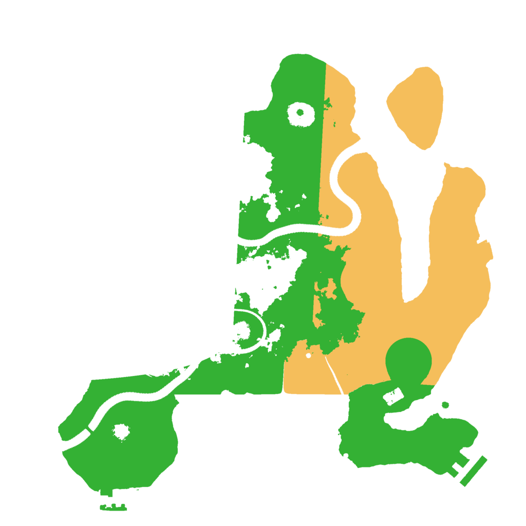 Biome Rust Map: Procedural Map, Size: 3000, Seed: 1497479330