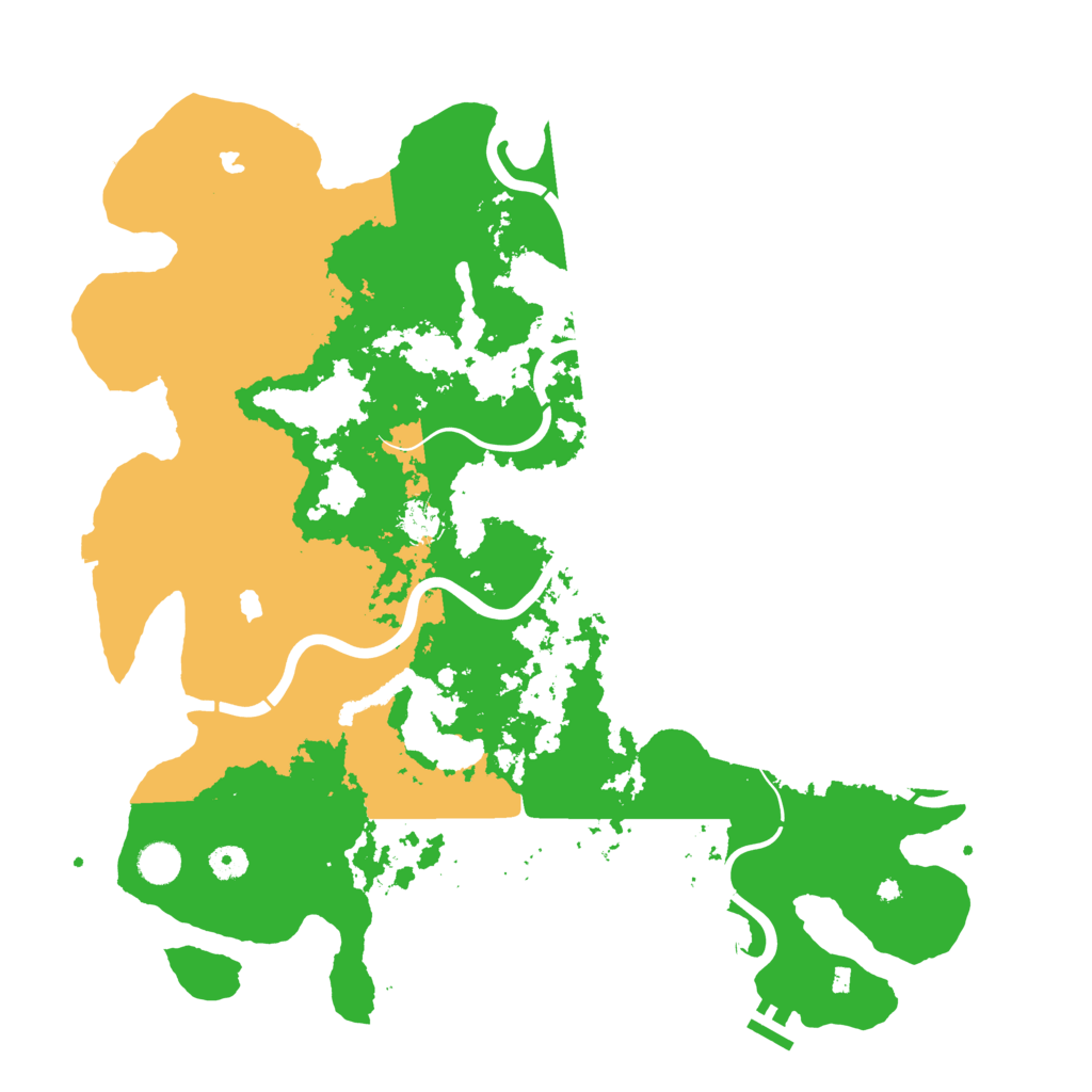 Biome Rust Map: Procedural Map, Size: 4500, Seed: 43985