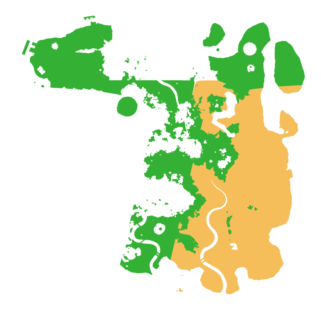 Biome Rust Map: Procedural Map, Size: 4300, Seed: 1000
