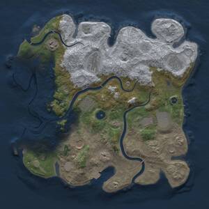 Thumbnail Rust Map: Procedural Map, Size: 3500, Seed: 735219, 14 Monuments