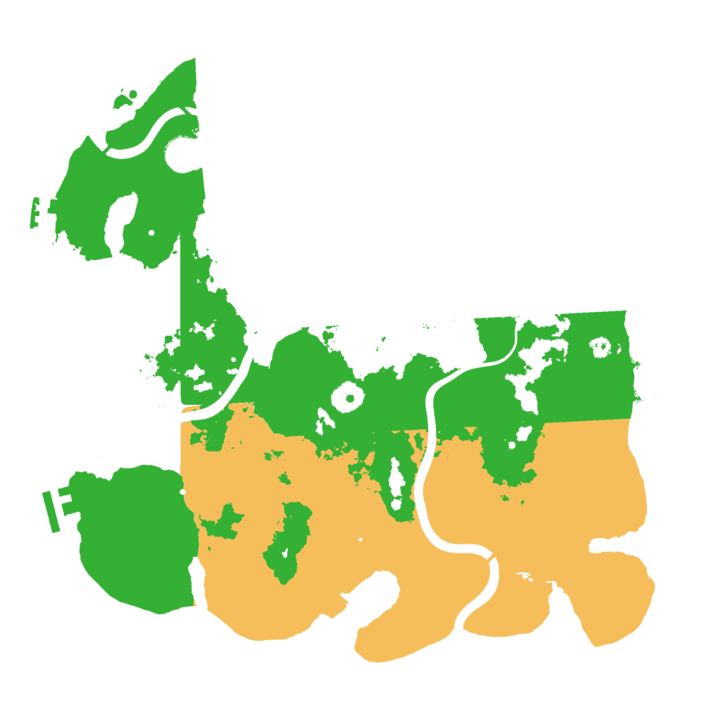 Biome Rust Map: Procedural Map, Size: 3500, Seed: 735219