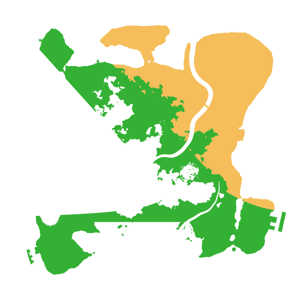Biome Rust Map: Procedural Map, Size: 3000, Seed: 8010930