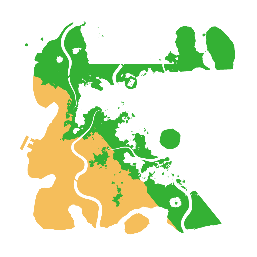 Biome Rust Map: Procedural Map, Size: 3500, Seed: 546348