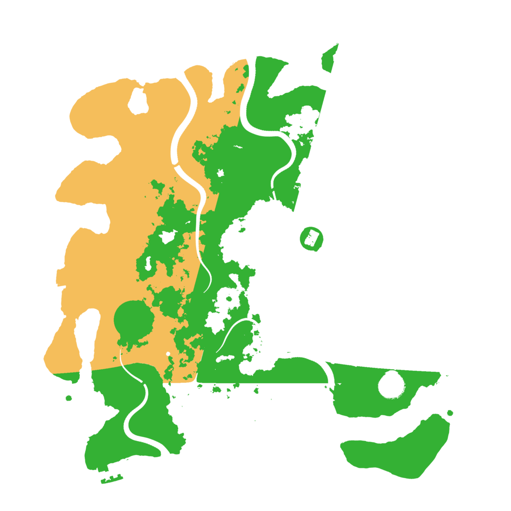 Biome Rust Map: Procedural Map, Size: 3500, Seed: 1588457883