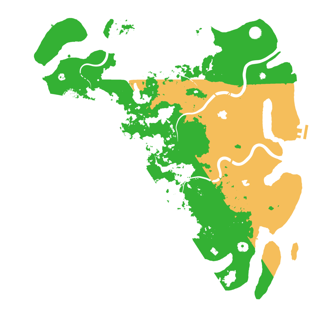 Biome Rust Map: Procedural Map, Size: 4500, Seed: 254784547