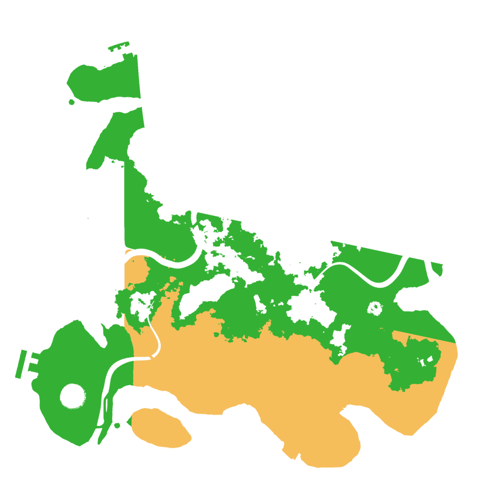 Biome Rust Map: Procedural Map, Size: 3500, Seed: 6767