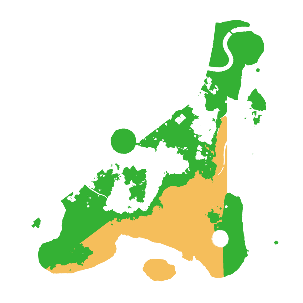 Biome Rust Map: Procedural Map, Size: 3200, Seed: 410562123