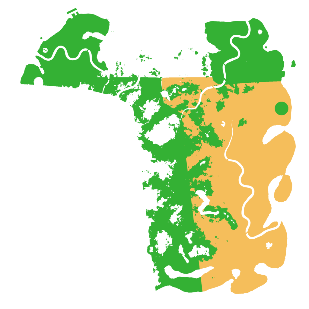 Biome Rust Map: Procedural Map, Size: 5999, Seed: 1321186663