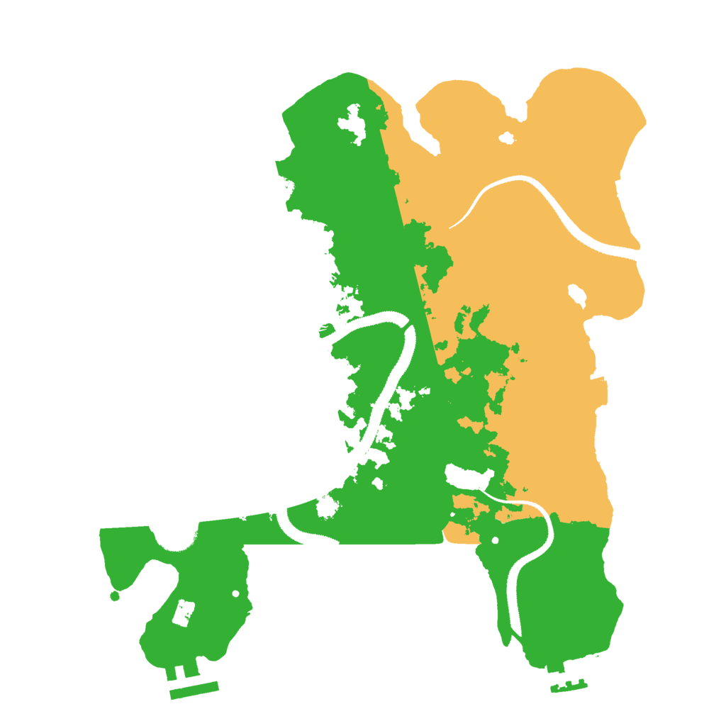Biome Rust Map: Procedural Map, Size: 3000, Seed: 1849465013