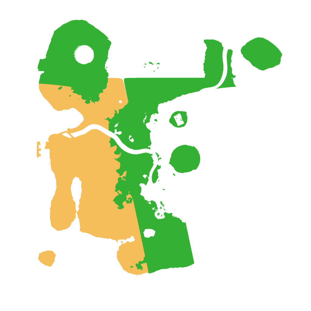Biome Rust Map: Procedural Map, Size: 3000, Seed: 25111