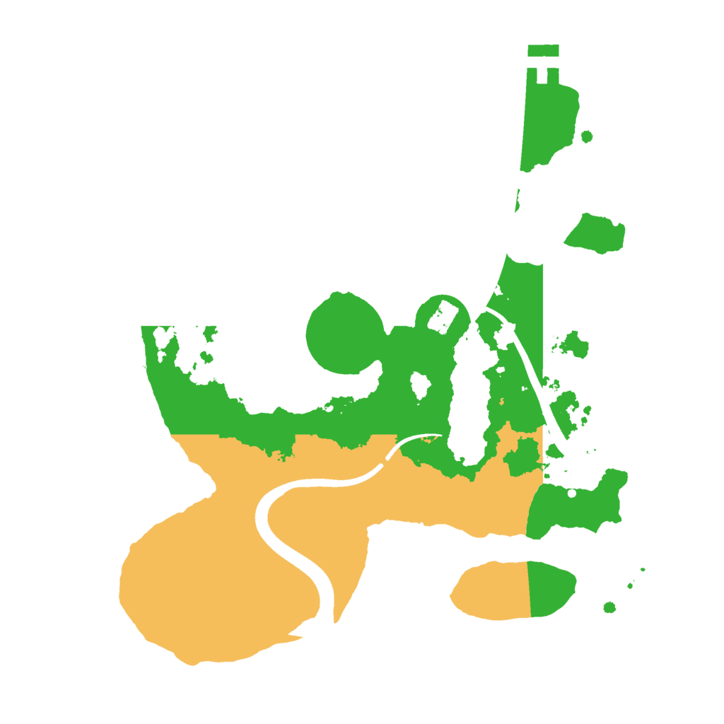 Biome Rust Map: Procedural Map, Size: 2450, Seed: 15