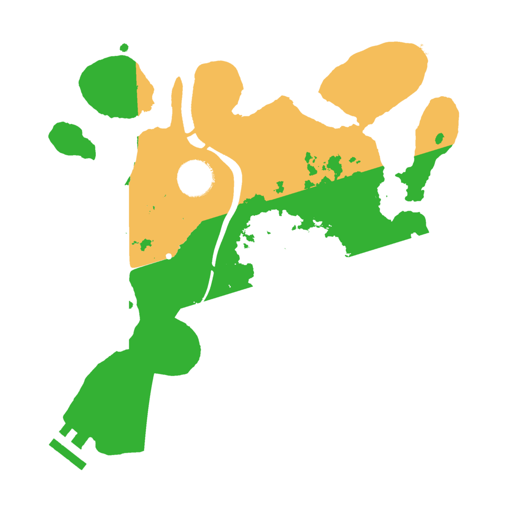 Biome Rust Map: Procedural Map, Size: 2500, Seed: 22134