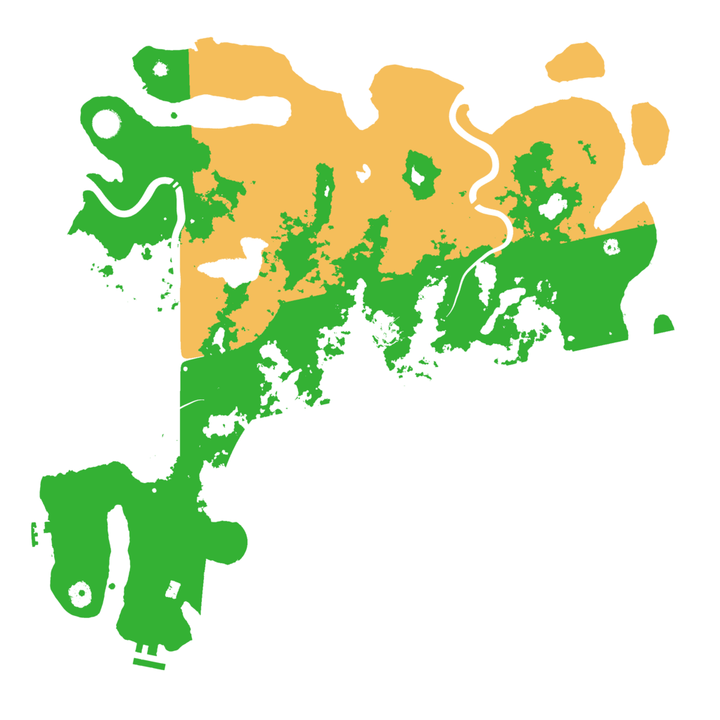 Biome Rust Map: Procedural Map, Size: 4500, Seed: 698860221