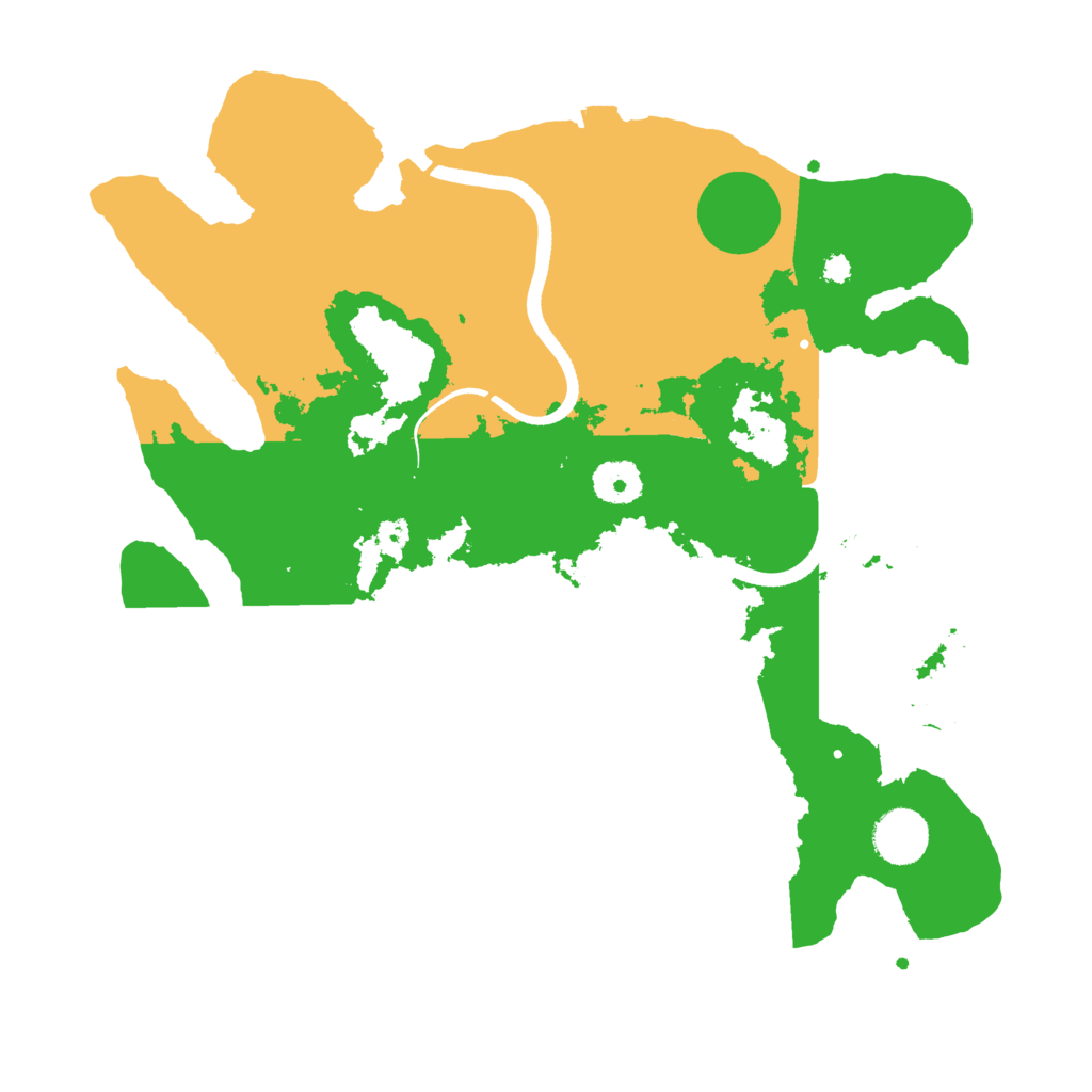 Biome Rust Map: Procedural Map, Size: 3500, Seed: 41242