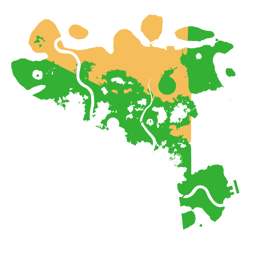 Biome Rust Map: Procedural Map, Size: 3800, Seed: 92256362