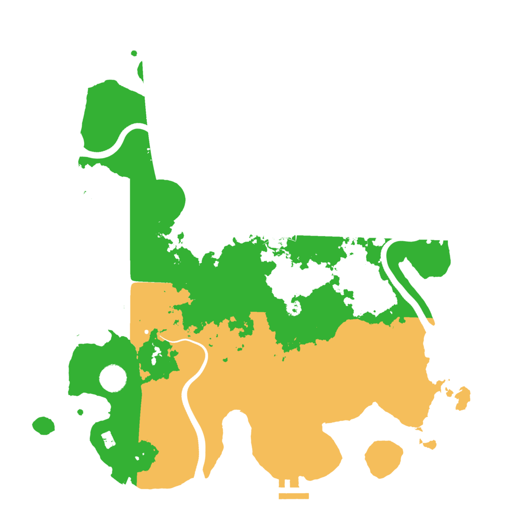 Biome Rust Map: Procedural Map, Size: 3500, Seed: 1198069637