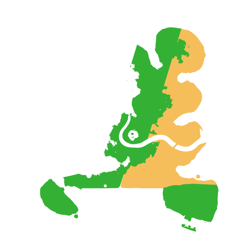 Biome Rust Map: Procedural Map, Size: 2500, Seed: 250863038