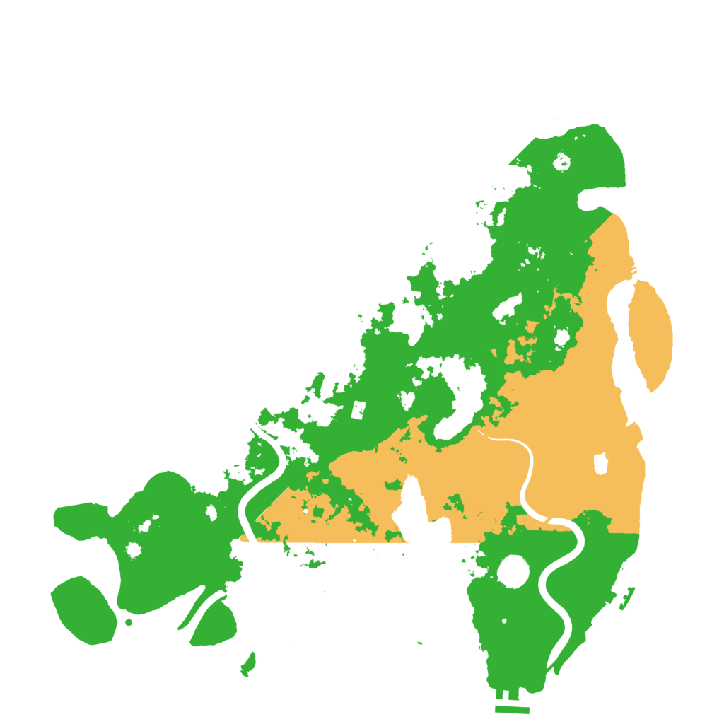 Biome Rust Map: Procedural Map, Size: 4250, Seed: 18709