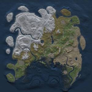 Thumbnail Rust Map: Procedural Map, Size: 4250, Seed: 18709, 16 Monuments