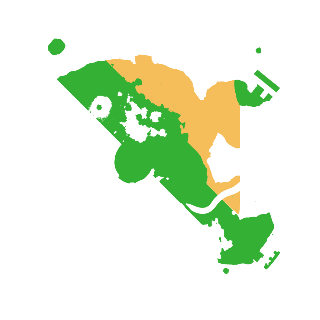 Biome Rust Map: Procedural Map, Size: 2222, Seed: 9999