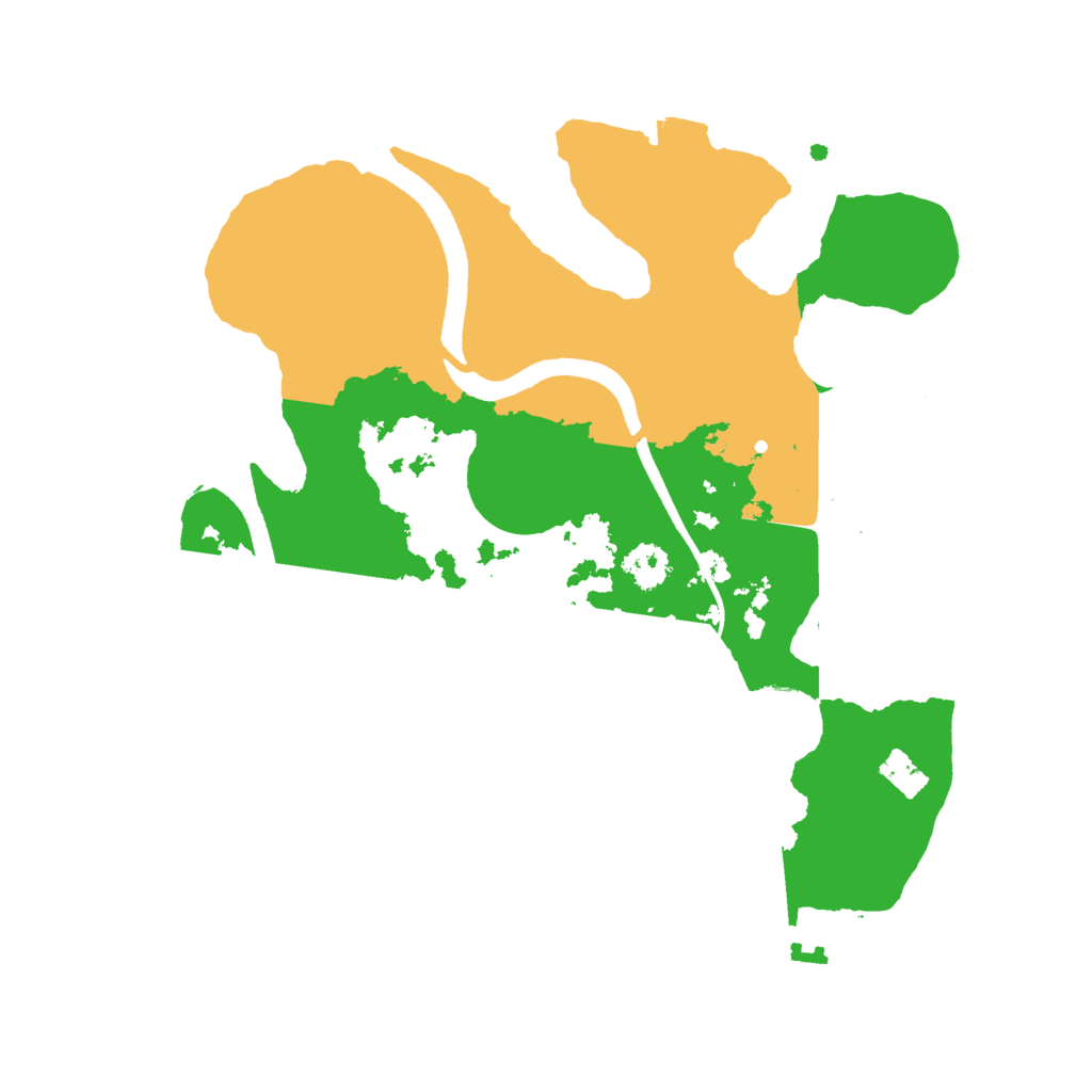 Biome Rust Map: Procedural Map, Size: 2500, Seed: 25317