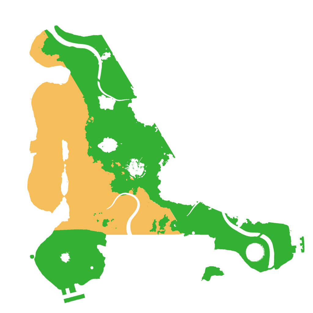 Biome Rust Map: Procedural Map, Size: 3000, Seed: 1218414851