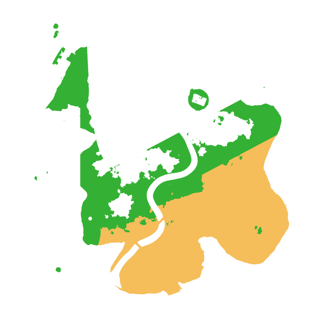 Biome Rust Map: Procedural Map, Size: 2500, Seed: 112117275