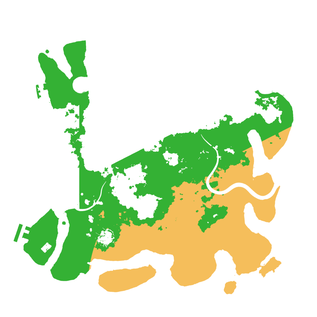 Biome Rust Map: Procedural Map, Size: 3500, Seed: 393972906