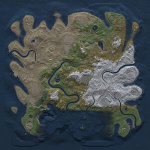 Thumbnail Rust Map: Procedural Map, Size: 4250, Seed: 192871, 16 Monuments