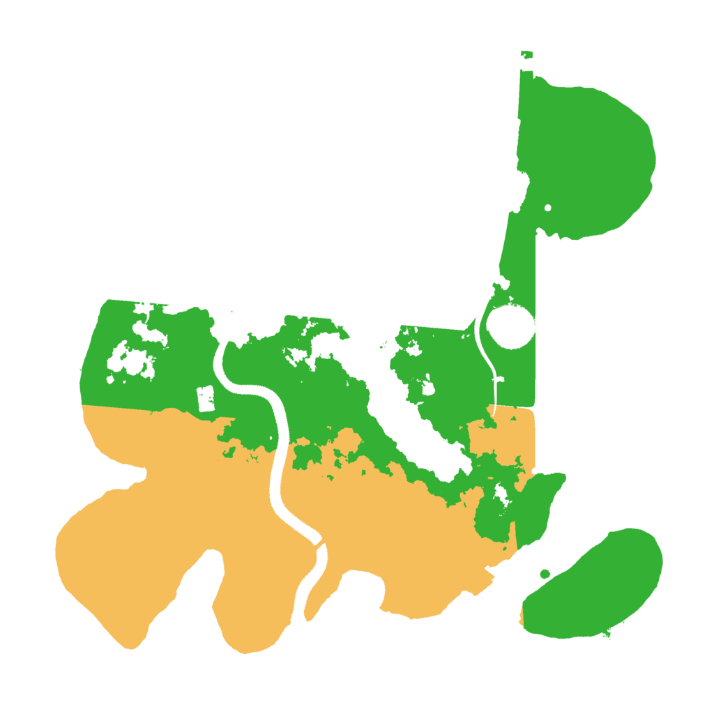 Biome Rust Map: Procedural Map, Size: 3000, Seed: 1383500386