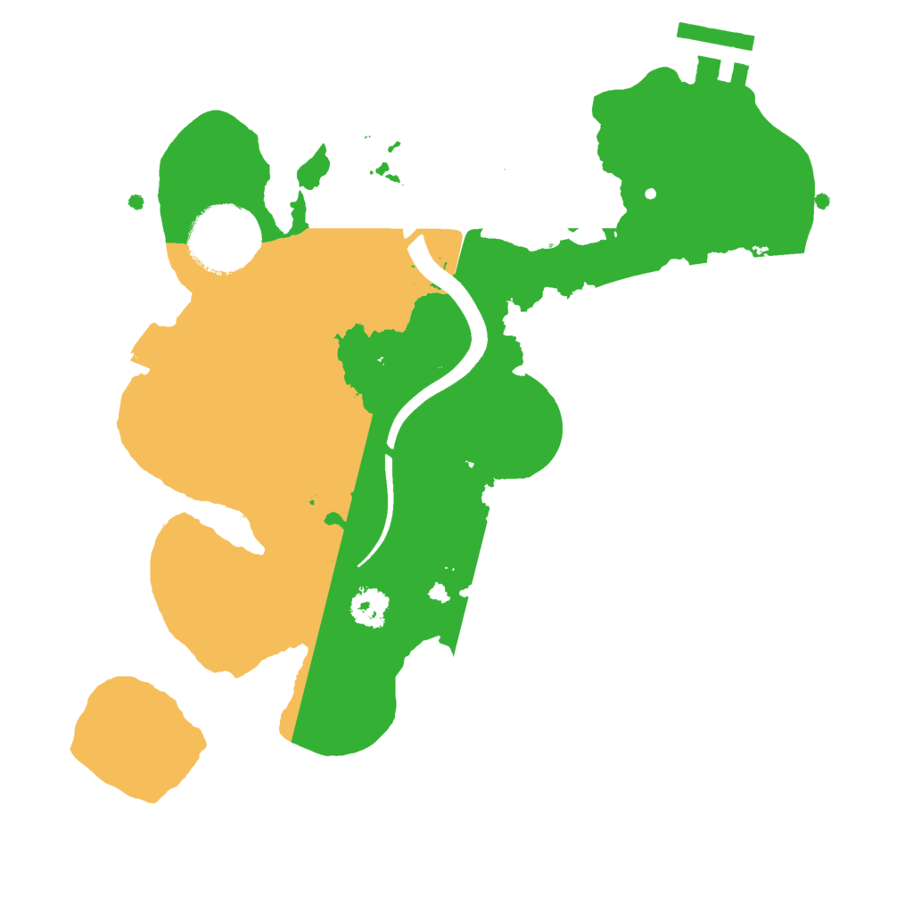Biome Rust Map: Procedural Map, Size: 2400, Seed: 225579749