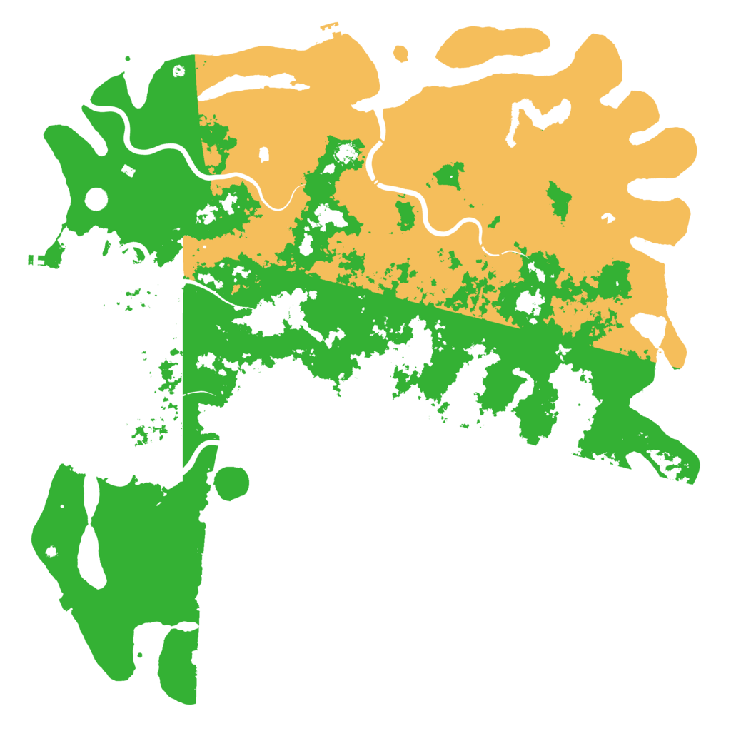 Biome Rust Map: Procedural Map, Size: 6000, Seed: 1376058654