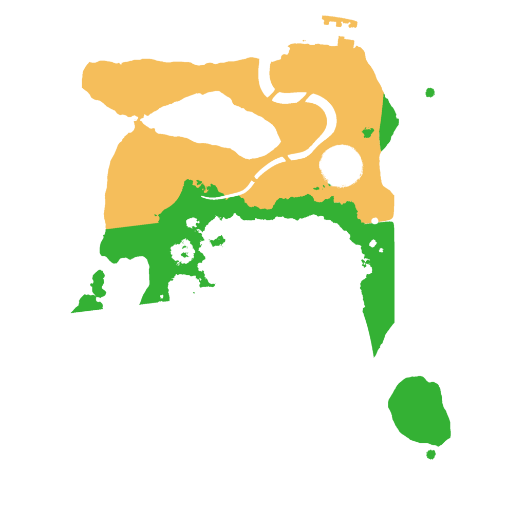 Biome Rust Map: Procedural Map, Size: 2250, Seed: 2079933161