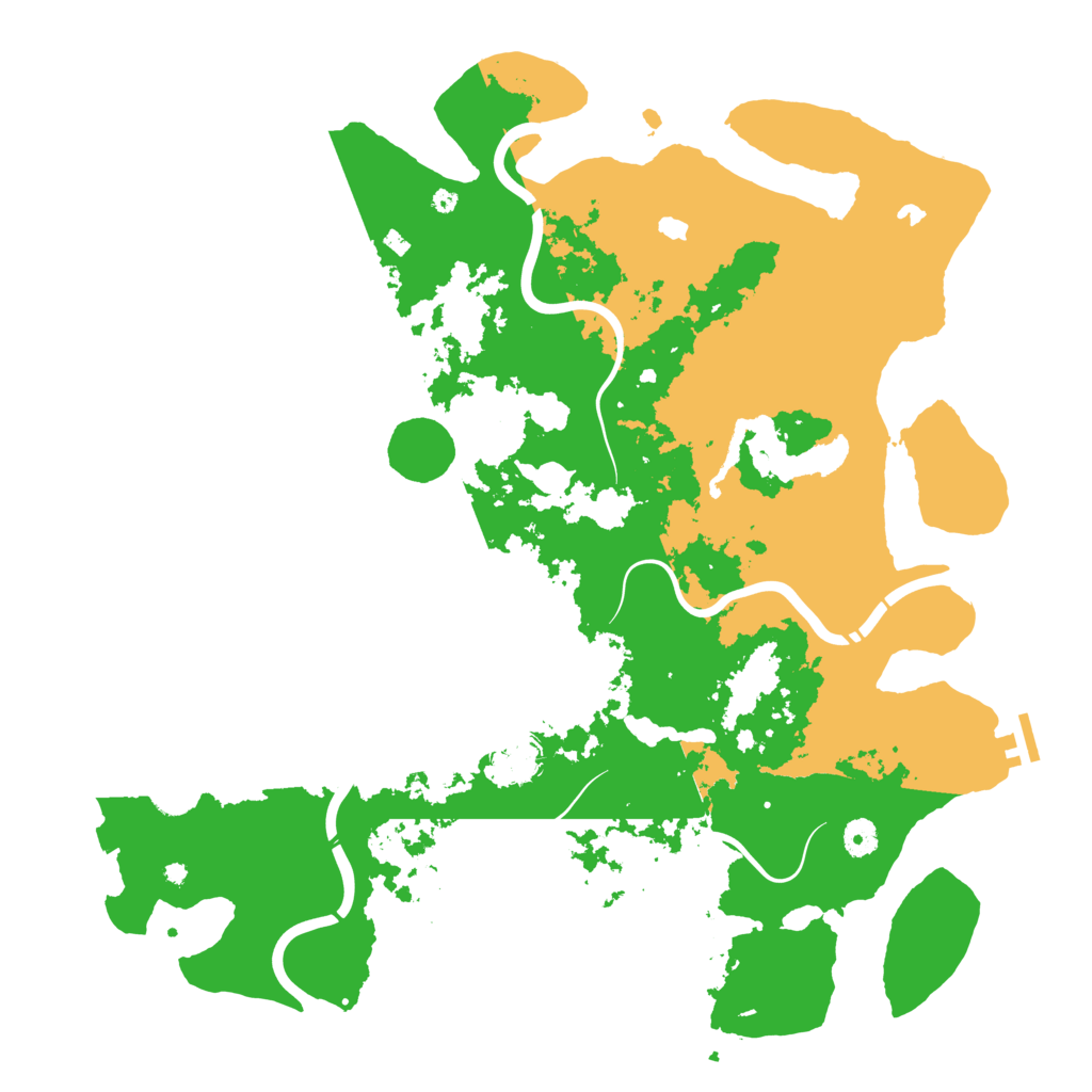 Biome Rust Map: Procedural Map, Size: 4500, Seed: 705400449